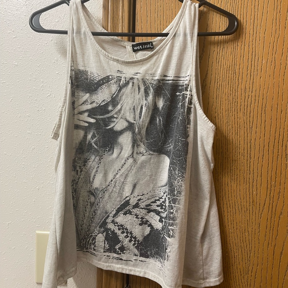 Wet Seal size large open back shirt. Lightly worn.